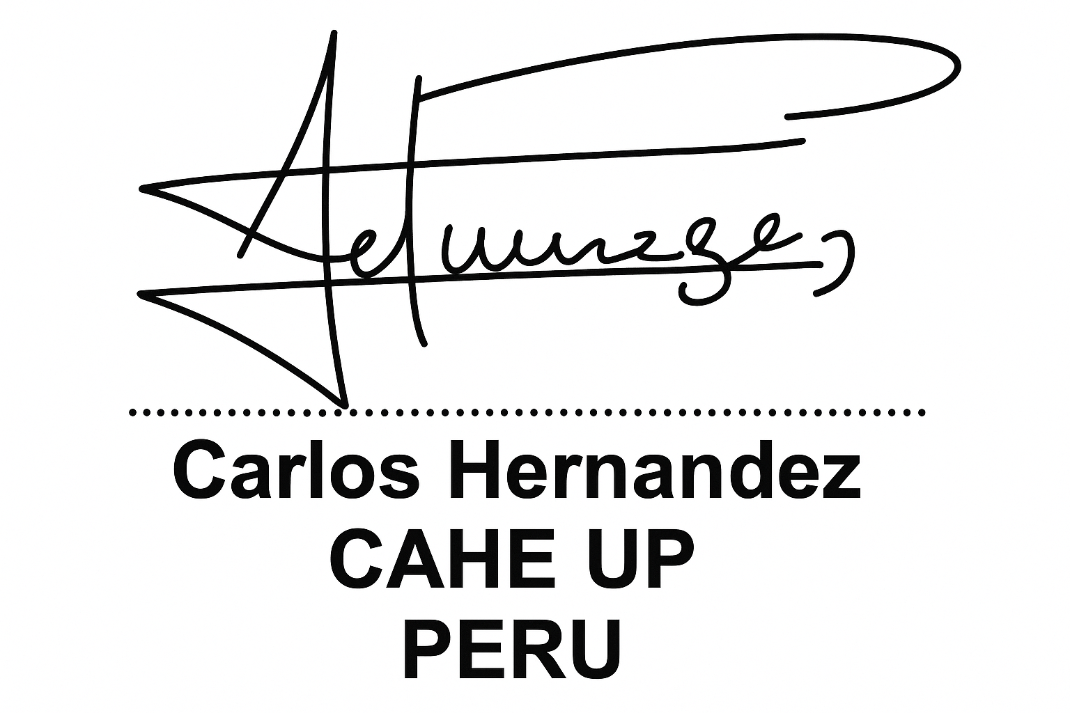 Firma de Carlos Hernandez Escurra